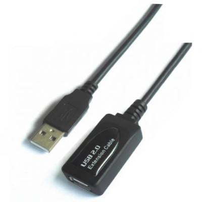 Cable Alargador USB 2.0 Aisens A101-0018/ USB Macho - USB Hembra/ Hasta 2.5W/ 60Mbps/ 5m/ Negro | USB