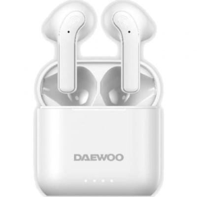 Auriculares Bluetooth Daewoo DW2021 con estuche de carga/ Autonomía 5h/ Blancos | Bluetooth