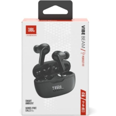 Auriculares Bluetooth JBL Vibe Beam con estuche de carga/ Autonomía 8h/ Negra | Bluetooth