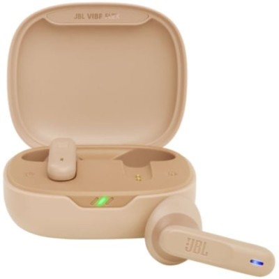 Auriculares Bluetooth JBL Vibe Flex con estuche de carga/ Autonomía 8h/ Beige | Bluetooth