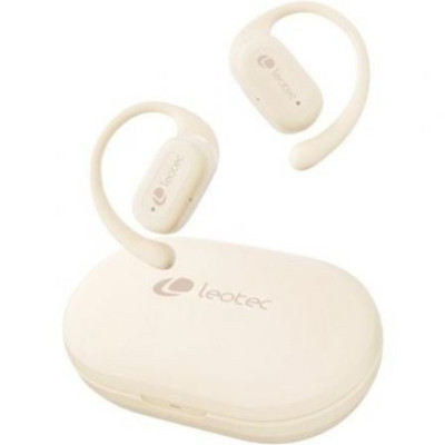 Auriculares Deportivos Bluetooth Leotec Open Air Zenith Sport con estuche de carga/ Autonomía 6.5h/ Beige | Bluetooth