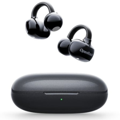 Auriculares Deportivos de Conducción Aérea OpenRock E OPACE01 con estuche de carga/ Autonomía 7h/ Negros | Bluetooth