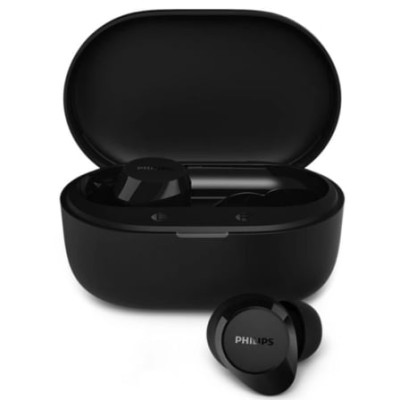 Auriculares Bluetooth Philips TAT1300BK con estuche de carga/ Autonomía 6h/ Negros | Bluetooth