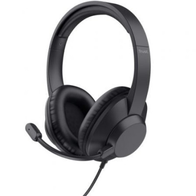 Auriculares Trust Ayda Max USB/ con Micrófono/ USB/ Negros | Auriculares