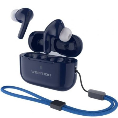 Auriculares Bluetooth Vention Echo Lite E11 Plus con estuche de carga/ Autonomía 6h/ Azules | Bluetooth