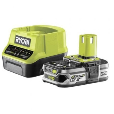 Cargador + Batería de litio Ryobi ONE+ RC18120-125/ 18V 2,0Ah | Baterías