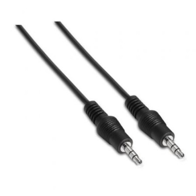 Cable Estéreo Aisens A128-0142/ Jack 3.5 Macho - Jack 3.5 Macho/ Hasta 0.1W/ 1.5m/ Negro | Audio