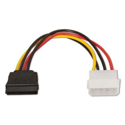 Cable Alimentación SATA Aisens A131-0158/ Molex 4 PIN Macho - SATA Hembra/ Hasta 54W/ 16cm | Alimentación y Datos