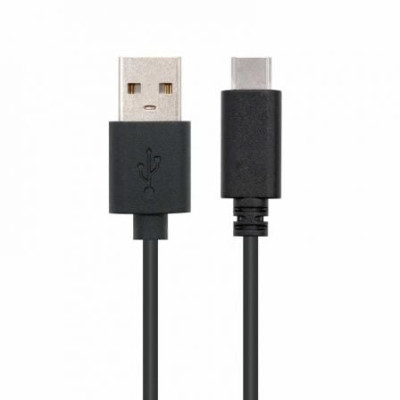 Cable USB 2.0 Nanocable 10.01.2102/ USB Tipo-C Macho - USB Macho/ 480Mbps/ 2m/ Negro | USB
