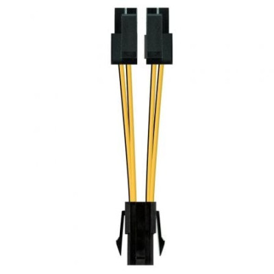 Cable de Alimentación Microprocesador Nanocable 10.19.1401/ Molex -4+4 PIN Macho - Molex 4 PIN Hembra/ 15cm | Alimentación y Dat
