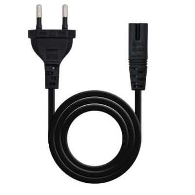 Cable Alimentación Forma 8 Nanocable 10.22.0402/ CEE7/16 Macho - C7 Hembra/ 1.5m/ Negro | Alimentación y Datos