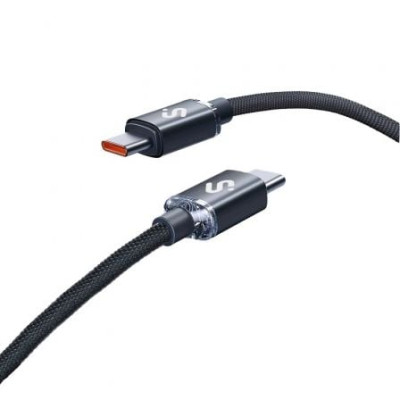 Cable USB 2.0 Tipo-C Subblim Optimus/ USB Tipo-C Macho - USB Tipo-C Macho/ Hasta 60W/ 480Mbps/ 1m/ Negro | USB-C