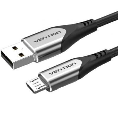 Cable USB 2.0 Vention COAHG/ USB Macho - MicroUSB Macho/ 480Mbps/ 1.5m/ Gris | USB