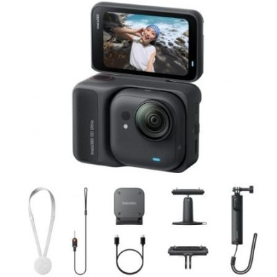 Cámara Digital Deportiva Insta360 GO Ultra Pack Creador/ 4K/ Ángulo de visión 360º/ Negra | Cámaras Digitales