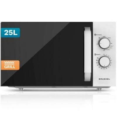 Microondas Grunkel MWG-25GRILL/ 850W/ Capacidad 25L/ Funcion Grill/ Blanco | Microondas