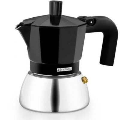 Cafetera Italiana Monix Induction Inox M863009/ 9 Tazas/ Negra | Cafeteras