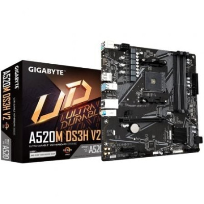 Placa Base Gigabyte A520M DS3H V2 Socket AM4/ DDR4/ PCIe 3.0/ Micro ATX | Placas
