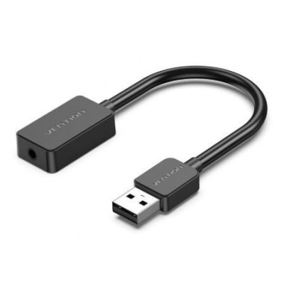 Tarjeta de Sonido Vention CDZB0/ USB Macho - 1x Jack 3.5 Hembra | Tarjetas de Sonido