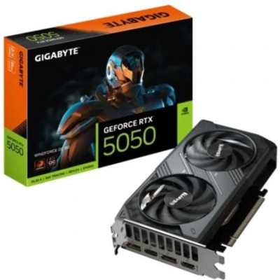 Tarjeta Gráfica Gigabyte GeForce RTX 5050 WindForce OC/ 8GB GDDR6 | Tarjetas Gráficas