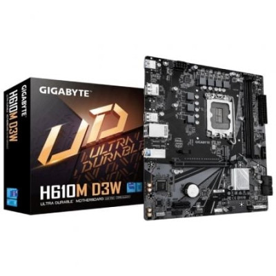 Placa Base Gigabyte H610M D3W Socket 1700/ DDR5/ PCIe 4.0/ Micro ATX | Placas