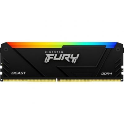 Memoria RAM Kingston FURY Beast RGB 16GB/ DDR4/ 3200MHz/ 1.35V/ CL16/ DIMM | Memoria RAM