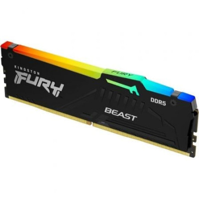 Memoria RAM Kingston FURY Beast RGB 16GB/ DDR5/ 6400MHz/ 1.4V/ CL32/ DIMM | Memoria RAM