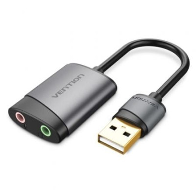 Tarjeta de Sonido Vention CDKHB/ USB Macho - 2xJack 3.5 Hembra | Tarjetas de Sonido