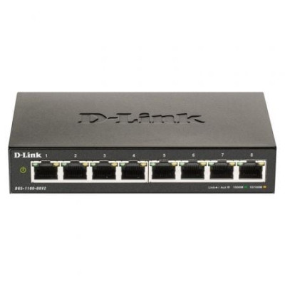 Switch Gestionable D-Link DGS-1100-08V2 8 Puertos/ RJ-45 10/100/1000 | Switches