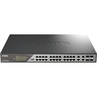 Switch Gestionable D-Link DSS-200G-28MPP 24 Puertos/ RJ-45 10/100/1000/ PoE++/ SFP | Switches