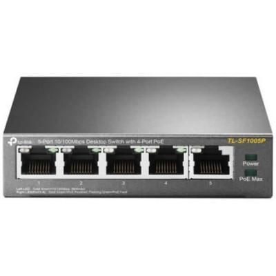 Switch TP-Link TL-SF1005P 5 Puertos/ RJ-45 10/100 PoE | Switches