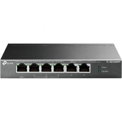 Switch TP-Link TL-SG1006PP 6 Puertos/ RJ-45 10/100/1000/ PoE++ | Switches