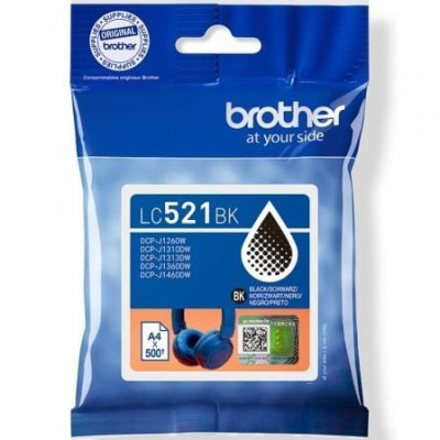 Cartucho de Tinta Original Brother LC521BK/ Negro | Brother