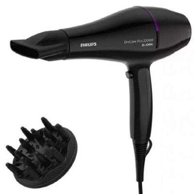 Secador Philips Drycare Pro BHD274/ 2200W/ Negro y Violeta | Secadores