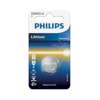 Pila de Botón Philips CR2032/ 3V | Pilas