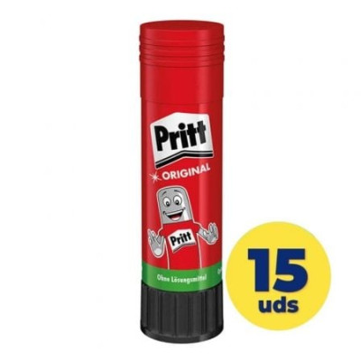 Expositor de Pegamento en Barra Pritt/ 43g/ 15 unidades | Adhesivos