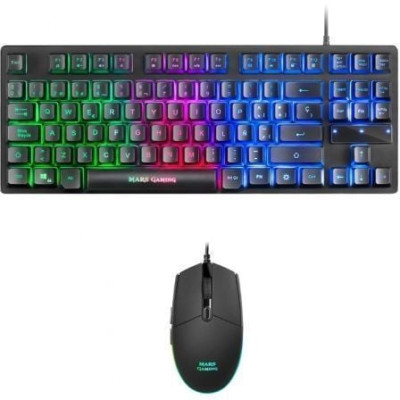 Pack Gaming Mars Gaming MCPTKLES/ Teclado + Ratón Óptico | Kits Completos