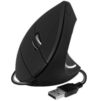 Ratón Vertical Subblim Glide Vertical Ergo Wired/ Hasta 1600 DPI/ Negro | Ratones