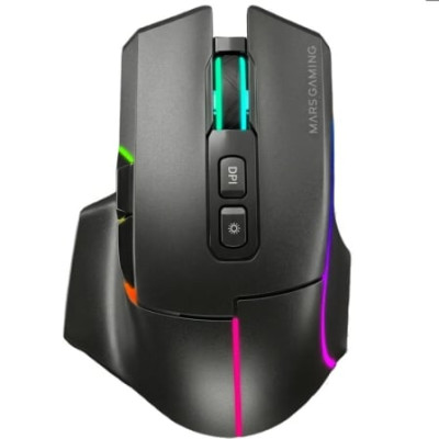 Ratón Inalámbrico Mars Gaming MMW-VECTOR/ Batería Recargable/ Hasta 12000 DPI