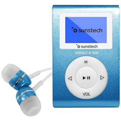 Reproductor MP3 Sunstech Dedalo III/ 8GB/ Radio FM/ Azul | MP3