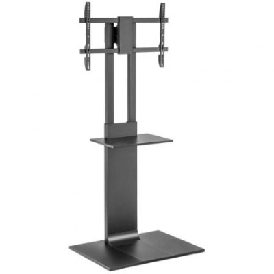 Soporte de Suelo Inclinable/ Giratorio con Bandeja DVD Aisens FT86TSE-399 para TV de 37-86'/ hasta 50kg | Soportes