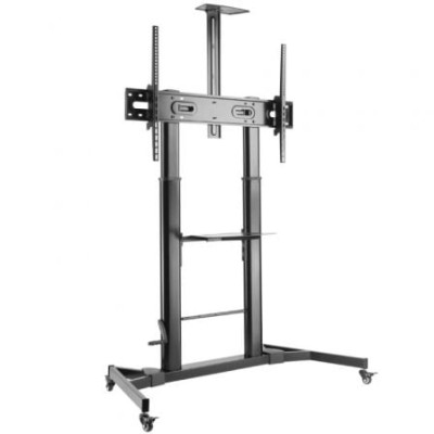 Soporte de Suelo Inclinable con Ruedas y Manivela Aisens FT100TE-171 para TV 60-100'/ hasta 100kg | Soportes