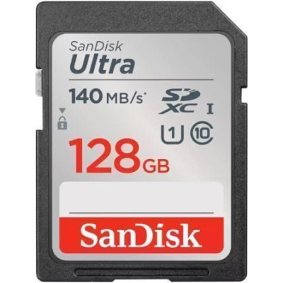 Tarjeta de Memoria SanDisk Ultra 128GB SD HC UHS-I - SDXC/ Clase 10/ 140MBs | Tarjetas de Memoria