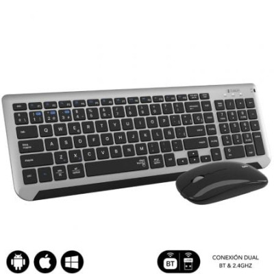 Teclado y Ratón Inalámbrico Subblim Combo Dual Prestige Extendido | Teclados