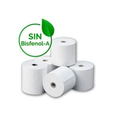 Caja de Rollos de Papel Térmico Genérico 80x80 BPAF/ 80 x 80mm/ 48 unidades | Cintas y Rollos