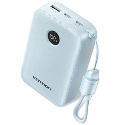 Powerbank 20000mAh Vention FKBL0-C/ 22.5W/ Azul/ Incluye Cable USB Tipo-C | Powerbanks