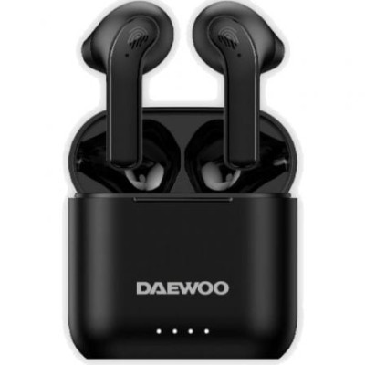 Auriculares Bluetooth Daewoo DW2020 con estuche de carga/ Autonomía 5h/ Negros | Bluetooth