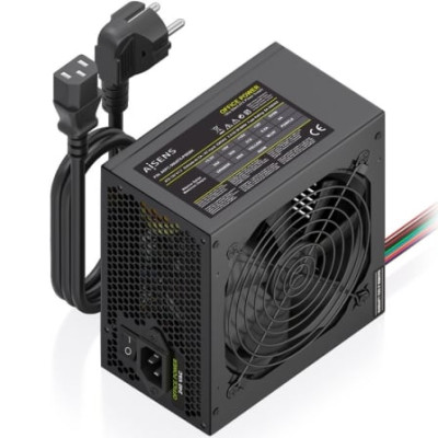 Fuente de Alimentación Aisens ASPC-500ATX-PSEBK/ 500W/ Ventilador 12cm | Fuentes