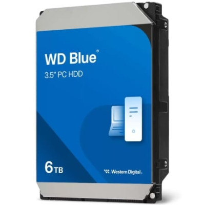 Disco Duro Western Digital WD Blue PC Desktop 6TB/ 3.5'/ SATA III/ 256MB | HDD