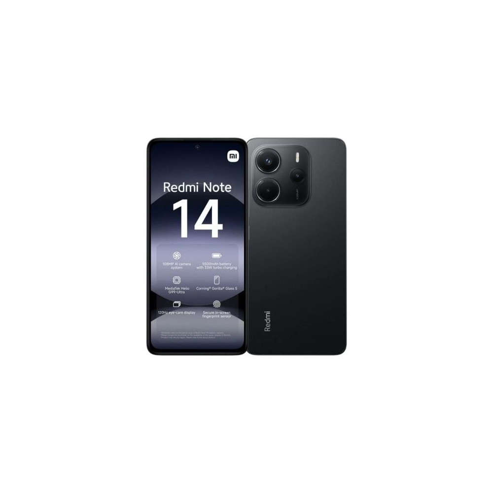 Smartphone Xiaomi Redmi Note 14 8GB/ 256GB/ 6.67'/ Negro | Smartphones