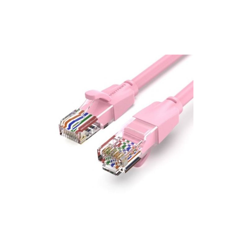 Cable de Red RJ45 UTP Vention IBEPF Cat.6/ 1m/ Rosa
